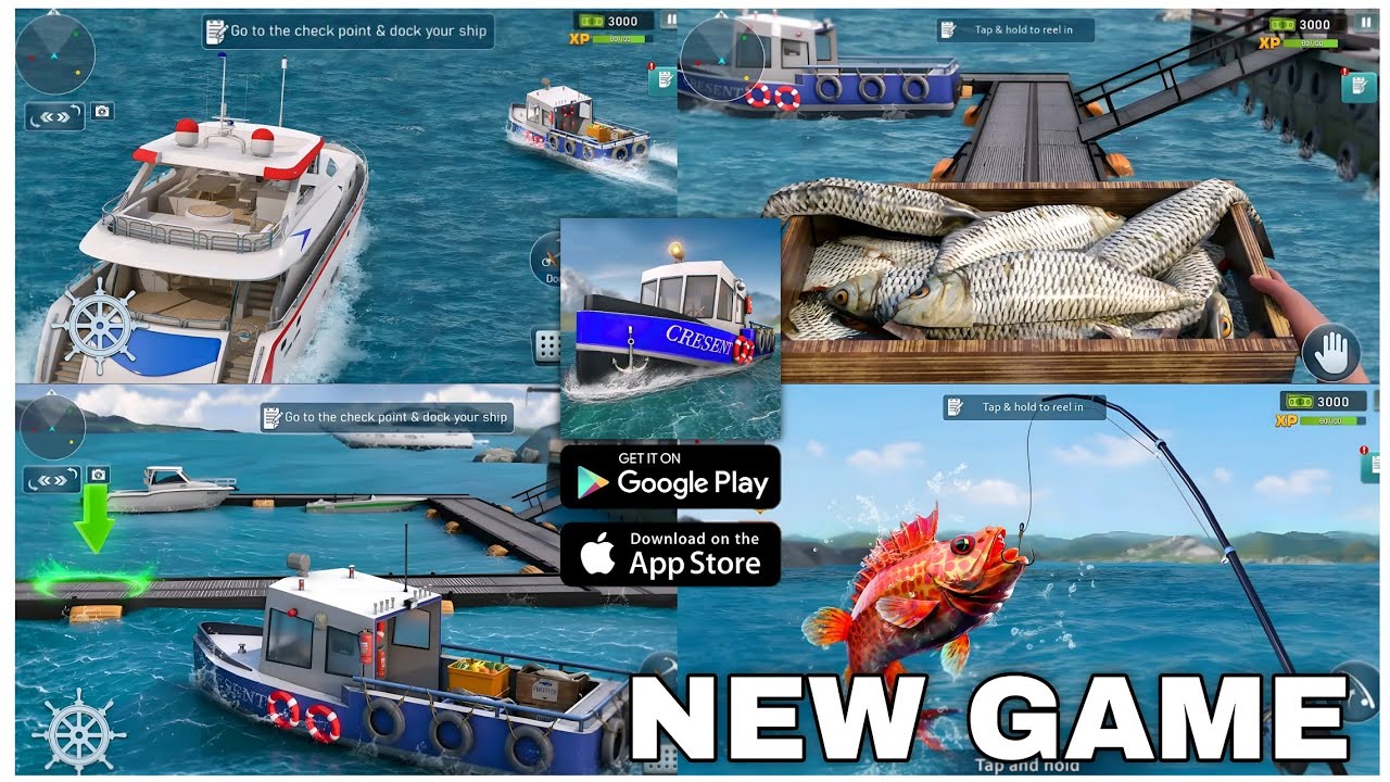 🚢SHIP SIMULATOR ⚓ FISHING🦦 GAMES🎣 NEW ANDROID MOBILE GAME GAMEPLAY 2026