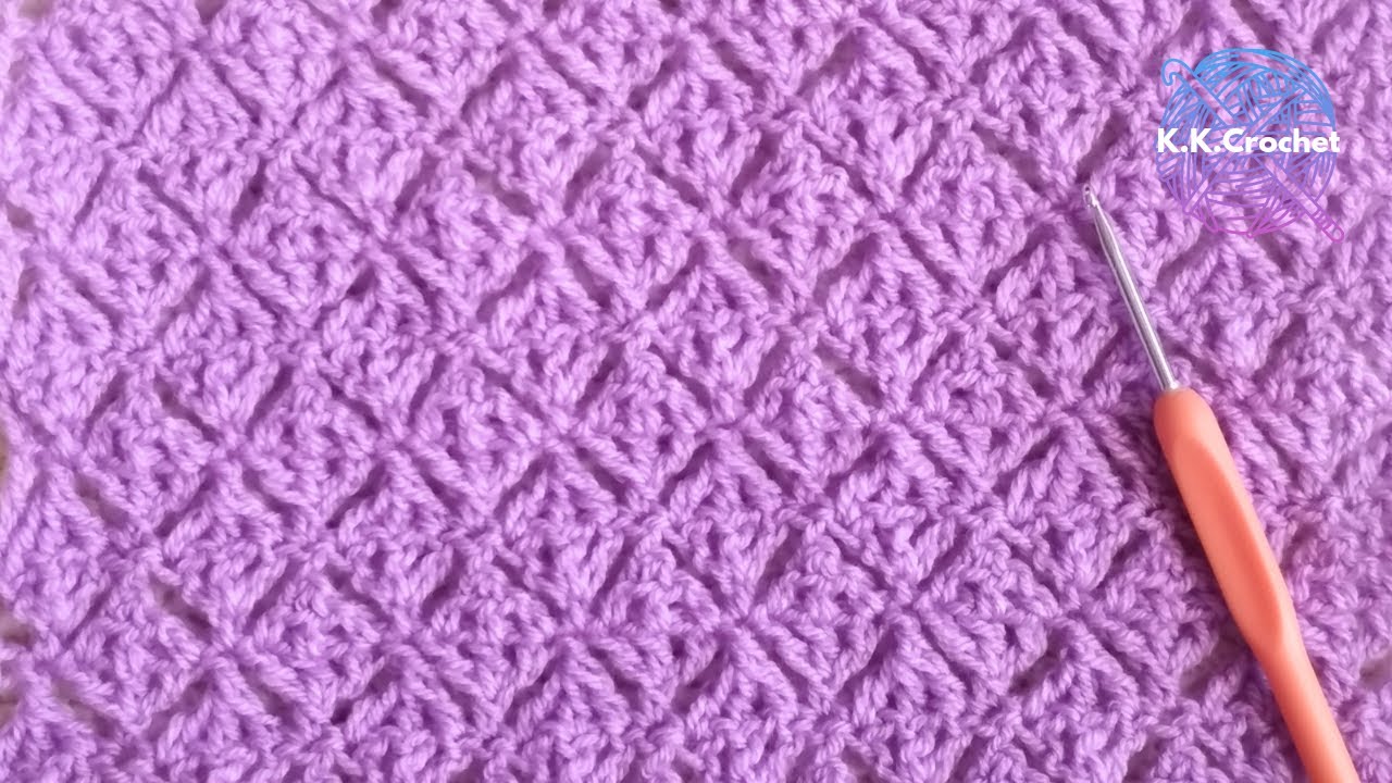 🟡Diamond Pattern| Friendly Crochet Tutorial| Easy And Simple Crochet ...