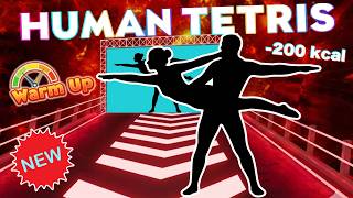 Human Tetris х 2 Player Co op 🔥 Viral Interactive Warm Up Game Full HD