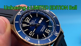 Ball RoadMaster Automatic Mens 200m Dive watch blue Limited Edition Official Rail Road Standard