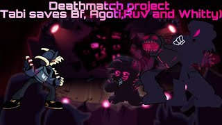 Friday Night Funkin' Corruption.Tabi saves Bf, Agoti, Ruv and Whitty.Deathmatch project | cover.