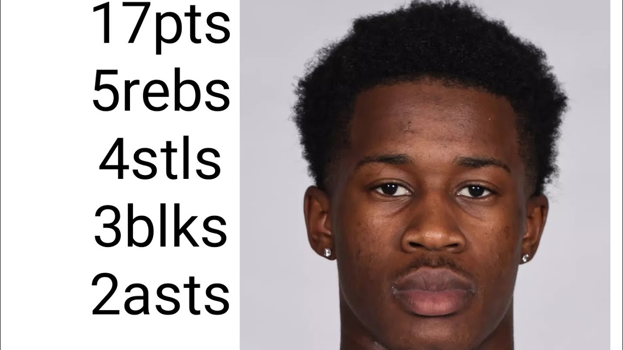 VJ Edgecombe vs Tarleton State (17pts 5rebs 4stls 3blks 2asts)