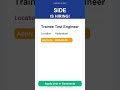 Side | Trainee Test Engineer | Off Campus 2026 | Apply Now | Hyderabad