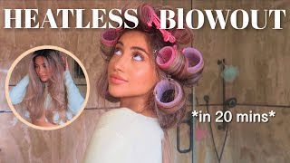 attempting a SALON BLOWOUT W/ ROLLERS *big & bouncy*