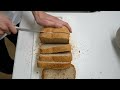 【CM風パン切り動画】全粒粉食パンを毎朝食べる　〜きれいに切る「オトモ」と共に〜
