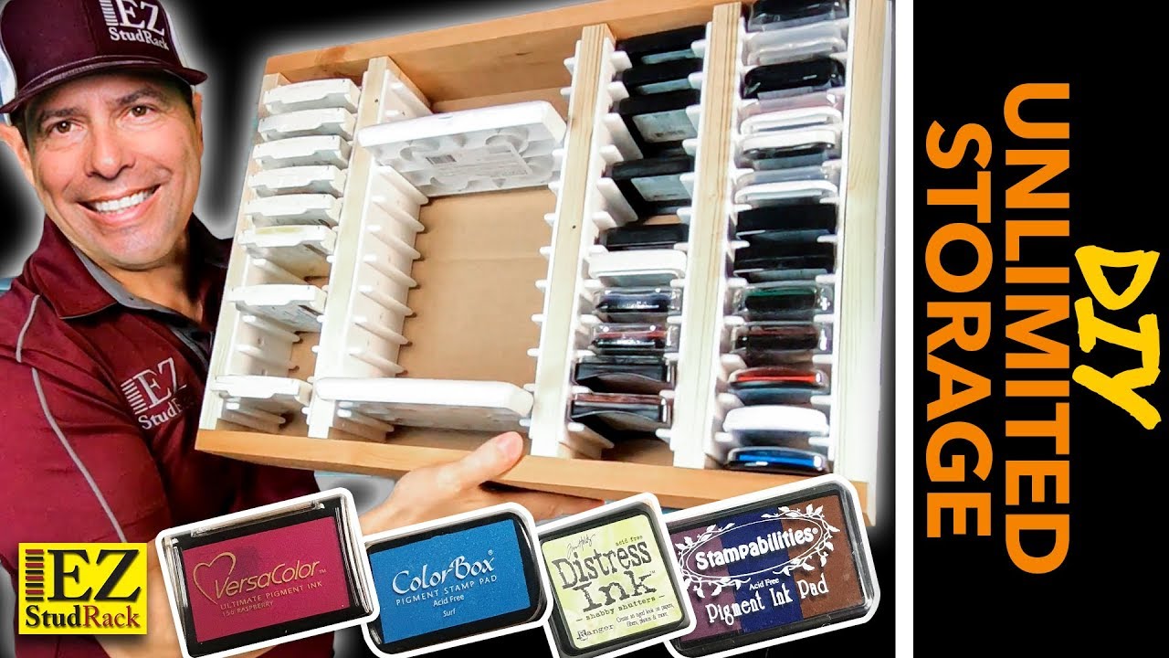 How to build storage for stamp pads NO MATTER WHAT BRAND YOU HAVE! Easy  DIY Unlimited Options! 