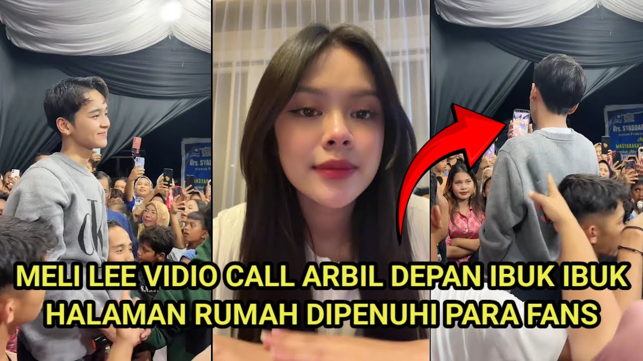Arbil di vidio call melly saat menyapa ibu ibu di drpan rumah #arbilda7 