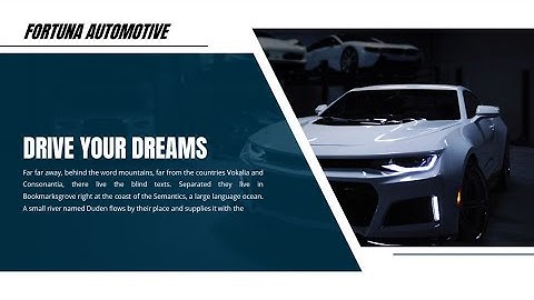 Fortuna - Automotive Powerpoint Template