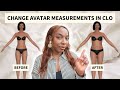 How to Change Avatar Size in CLO3D