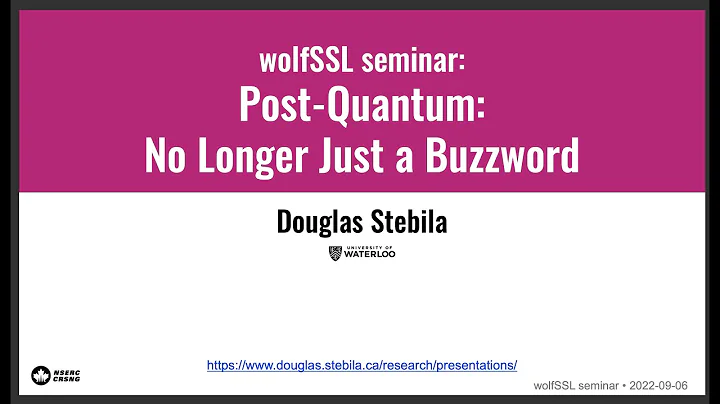 Post-Quantum: No Longer Just a Buzzword; with Prof...