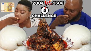 *MUST WATCH* BETTING 350€ IN 5 MINUTES SPEED EATING CHALLENGE (WATCH OUT SOMETHING WENT WRONG)