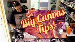 Starfield! Tips for Using Big Canvases! 💫 Groovy Palette 30x40 Flip N Lip!