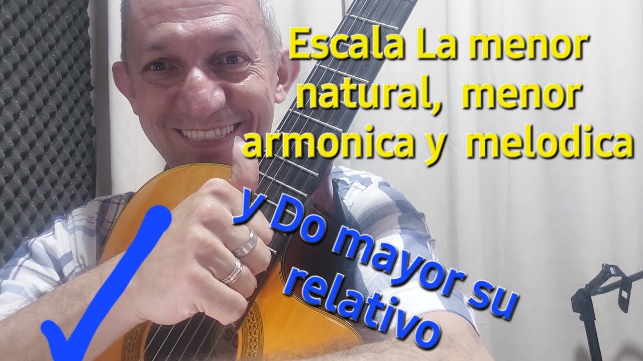 Forma facil de aprenderme 4 escalas. C Am Natural, armonica y melodica