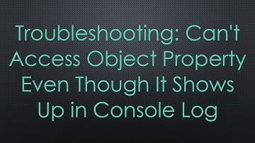 Troubleshooting: Can