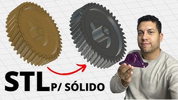 Como CONVERTER STL para SÓLIDO ~ Conversão PARA EDITAR STL na Impressão 3D