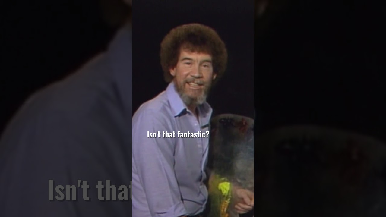 Bob Ross celebrates 100 Joy of Painting episodes #paintlikebobross #bobross #asmr #oilpainting