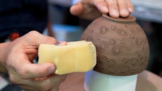 抹茶椀をつくる④ -白化粧を施す【唐津焼 陶芸】