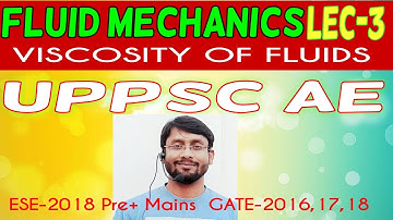 SSC JE| fluid mechanics Lec-3 | Viscosity of fluids |Rising center|Online CE LEC