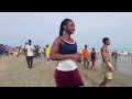 Holiday beach walk africa ghana accra makola