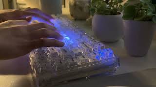 ASMR Typing on YUNZII X75 Mechanical Keyboard - No Talking screenshot 3