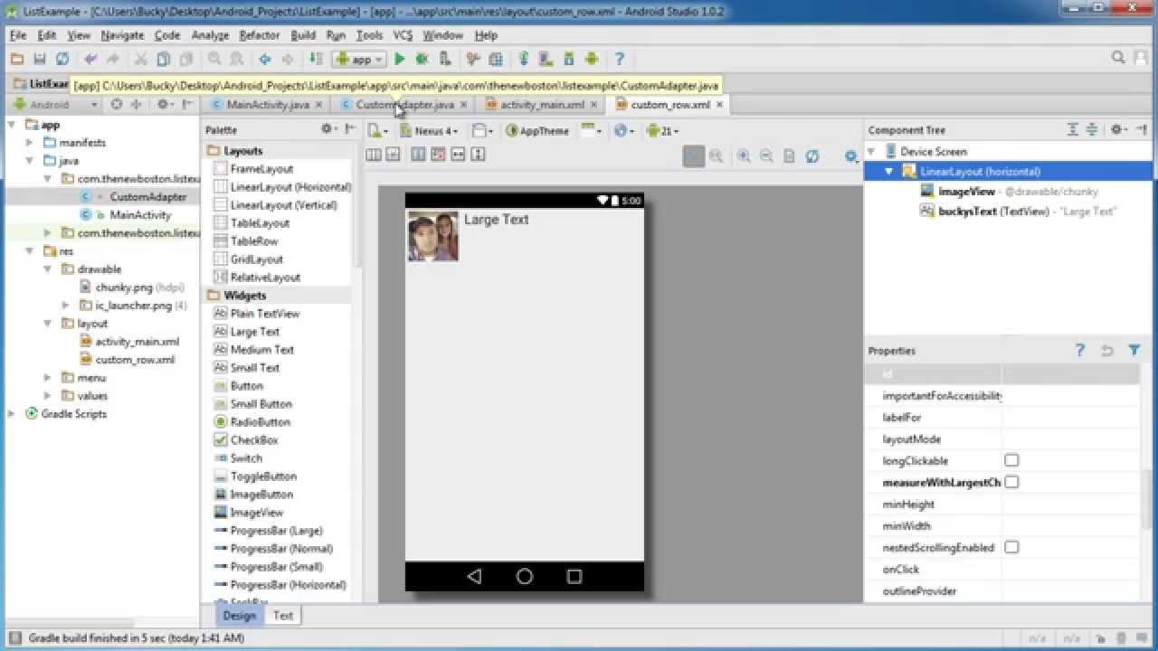 Android App Development for Beginners - 48 - Custom ListView Adapter