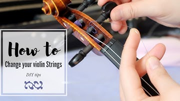 How to change violin strings - Step by Step tutorial