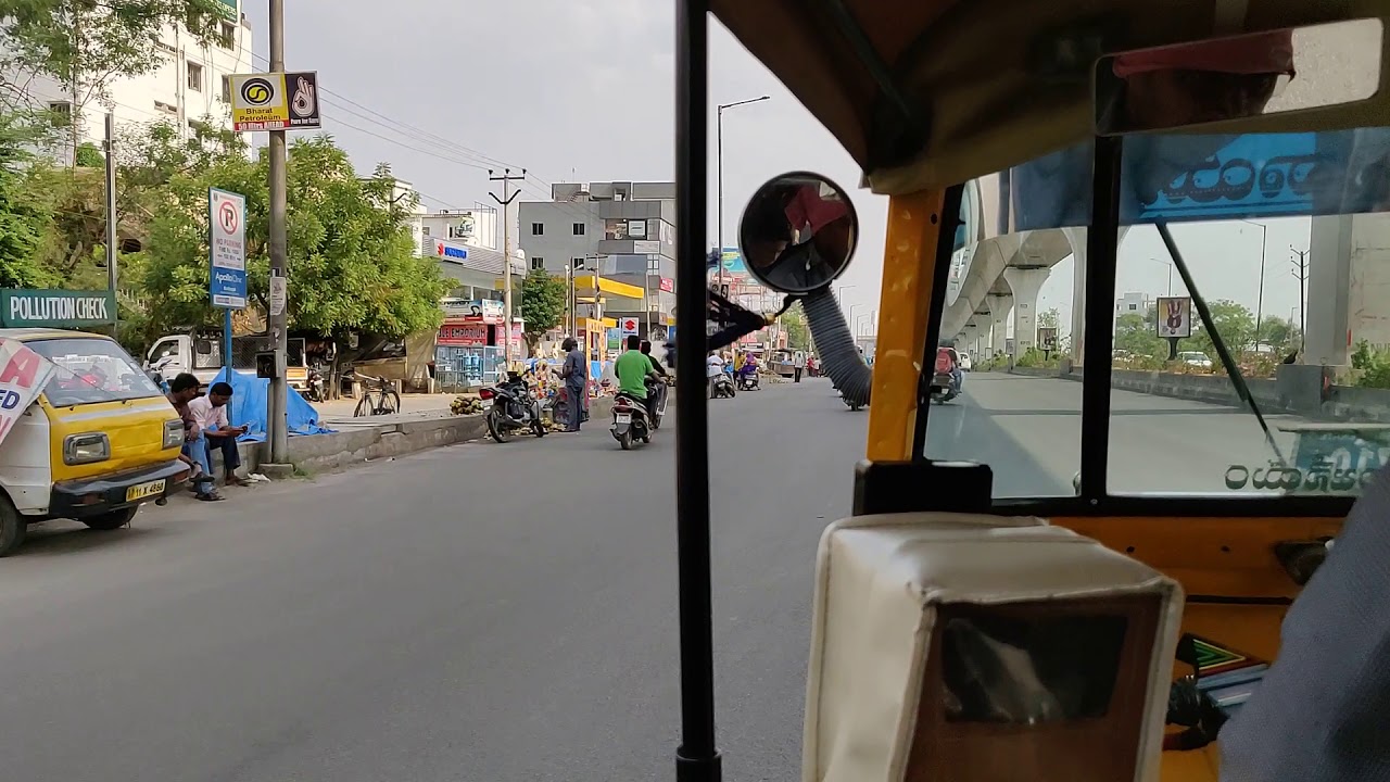 Hyderabad Metro Rail pillars between Uppal and Nagole depot