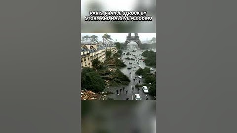 "Paris in Ruins! Grand Palais Flooded, Eiffel Tower Hit"# #naturaldisaster