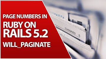 Page Numbers With Will Paginate (Covers Arrays) | Ruby On Rails 5.2