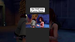 Not THAT kind of swear, Roxas… #kingdomhearts #datagreeting #roxas #kairi
