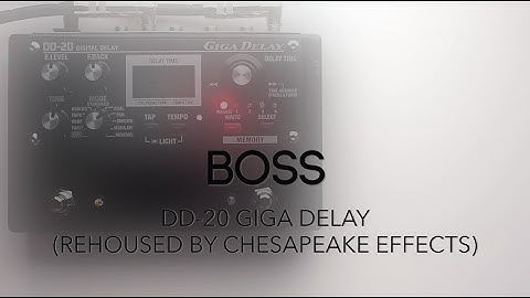 BOSS DD-20 Giga Delay (rehoused by Chesapeake Effects)