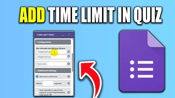 How To Add Time Limit In Google Form Quiz - Best Method