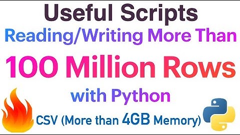 Efficiently Read, Process, and Write Large CSV Files with 100 Million+ Rows | 4+ GB  with #python