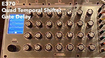 SynthTech E370 Quad VCO and E102 Quad Temporal Shifter