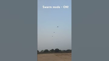 CUAV-based swarm drone responding to leader  #drone #ardupilot #swarmdrone