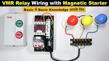 3 Phase Voltage Monitoring Relay connection in DOL Starter @electrical technician