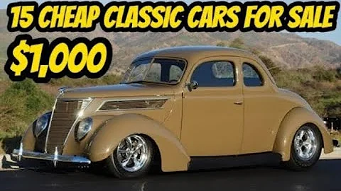 15 Classic Cars from the 1940s to 1970s You Can Buy for $1,000 to $35,000!