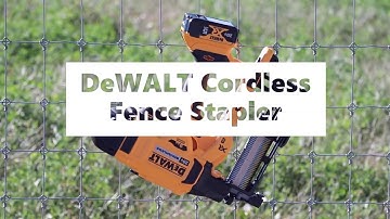 DeWALT Cordless Fence Stapler - Rapid Fire Mode