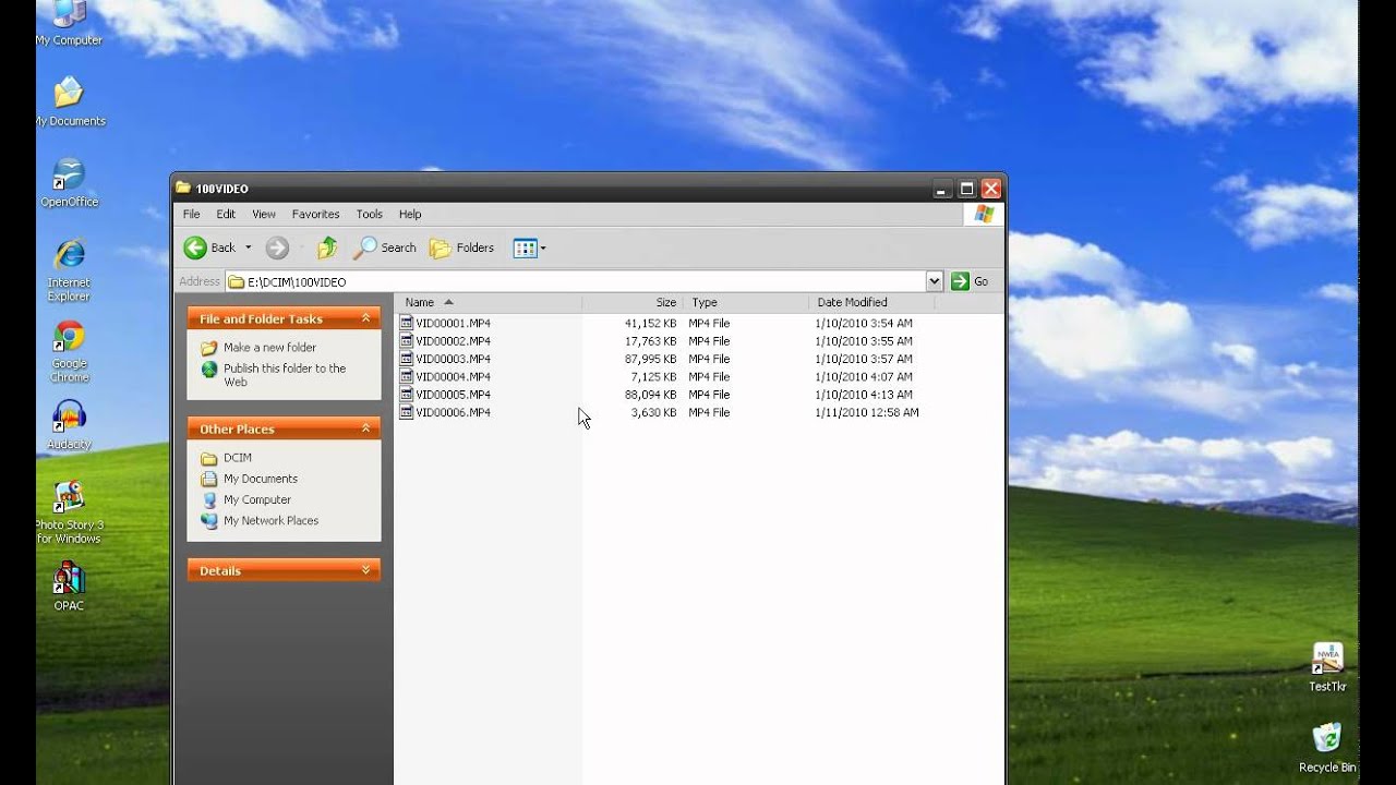 Downloading video from Flip Camera and Saving to My Videos