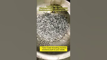 Non-standard screw thread rolling machine #fasteners