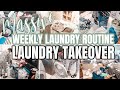 MASSIVE LAUNDRY TAKEOVER | HUGE WEEKLY LAUNDRY ROUTINE | EXTREME LAUNDRY MOTIVATION 2021