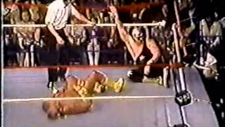 Hulk Hogan vs. The Masked Superstar (Hogan's first WWF title defense)