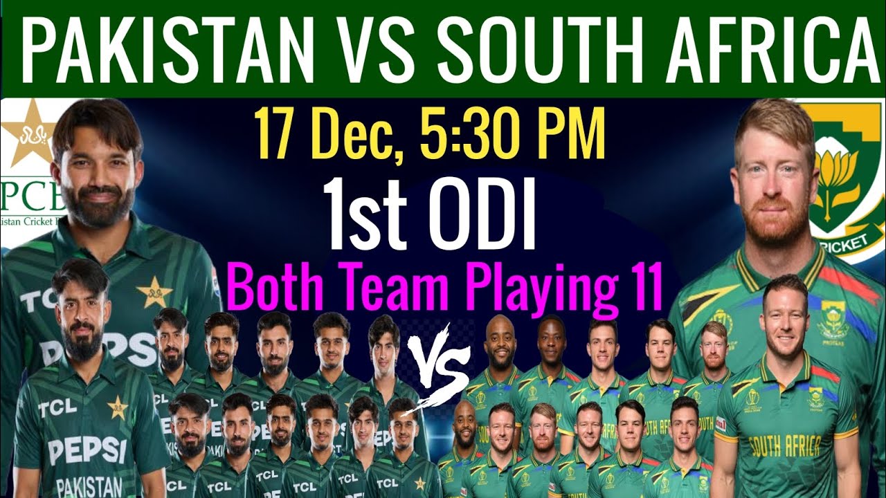 Pakistan vs South Africa 1st Odi 2024 | Pak vs SA 1st Odi Match ...