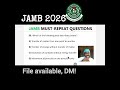 HOW TO ANSWER JAMB 2026 QUESTIONS ON WAVE #jamb2026 #passjamb