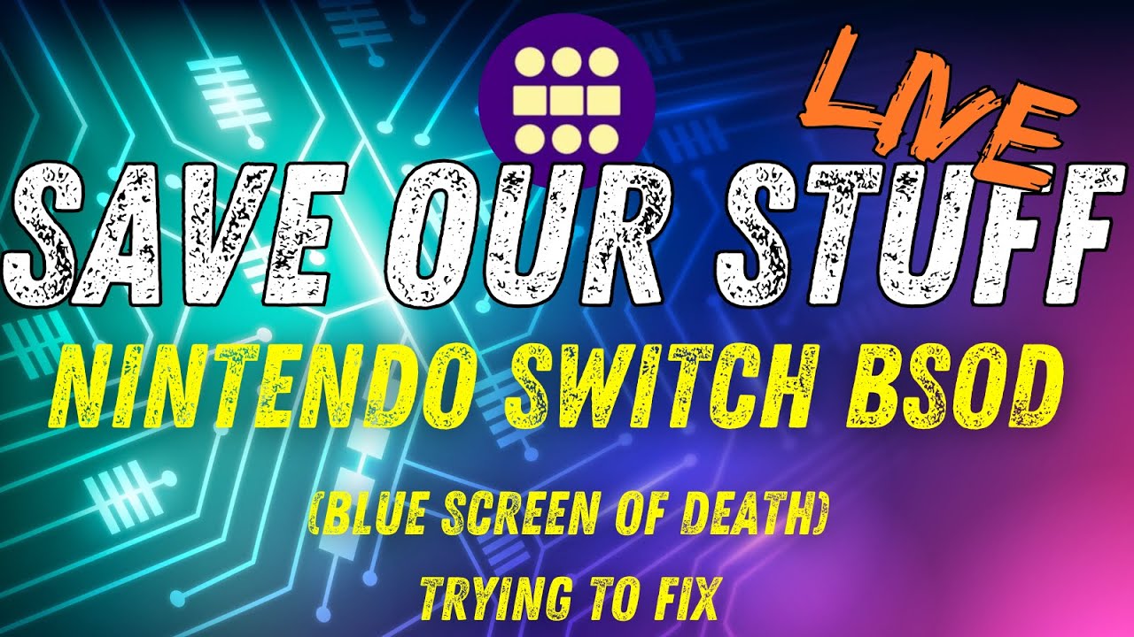 Nintendo Switch BSOD (Blue Screen Of Death) Trying to fix