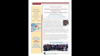 Global Educational and Research Network Water Harmony - Dr Harsha Ratnaweera