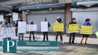 Protest mourns Atlantic City Boardwalk store owner