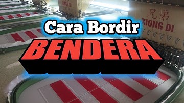 Cara bordir bendera || wong wilis channel