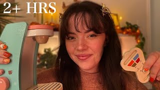 ASMR 2 HOURS Wooden Makeup Roleplay Compilation💄😴 (pampering, wooden sounds, wooden toys)