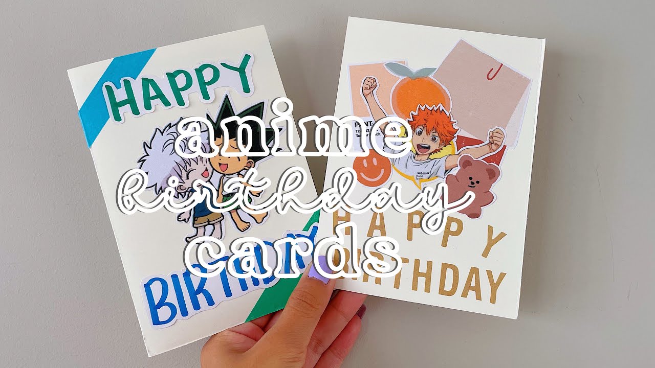 Buy Anime Birthday Card Online In India  Etsy India